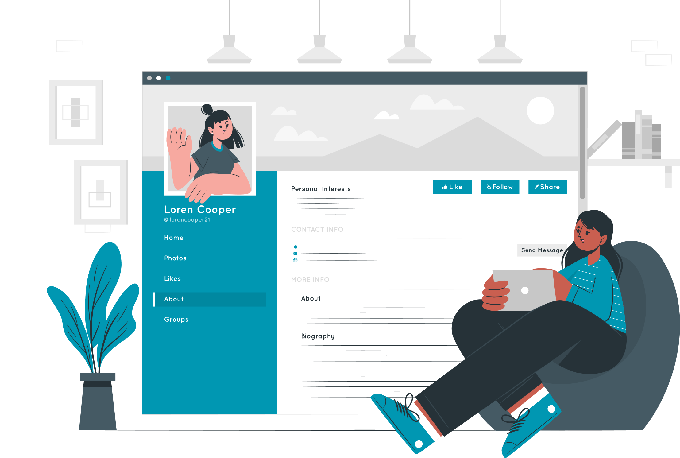 Marketing Strategy Illustration